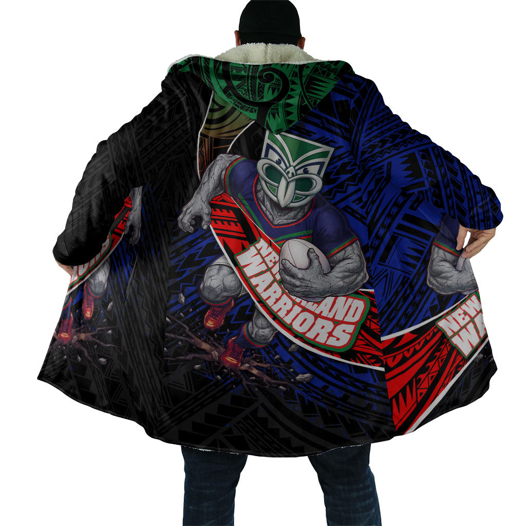 New Zealand Warriors Rugby Cloak Tribal Polynesian Power Art - Lightning Mascot