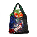 New Zealand Warriors Rugby Grocery Bag Tribal Polynesian Power Art - Lightning Mascot