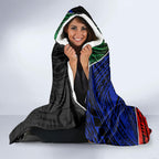 New Zealand Warriors Rugby Hooded Blanket Tribal Polynesian Power Art - Lightning Mascot