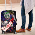 New Zealand Warriors Rugby Luggage Cover Tribal Polynesian Power Art - Lightning Mascot
