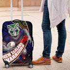 New Zealand Warriors Rugby Luggage Cover Tribal Polynesian Power Art - Lightning Mascot