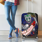 New Zealand Warriors Rugby Luggage Cover Tribal Polynesian Power Art - Lightning Mascot