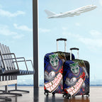 New Zealand Warriors Rugby Luggage Cover Tribal Polynesian Power Art - Lightning Mascot
