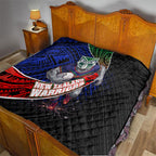 New Zealand Warriors Rugby Quilt Tribal Polynesian Power Art - Lightning Mascot