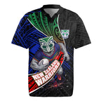 New Zealand Warriors Rugby Rugby Jersey Tribal Polynesian Power Art - Lightning Mascot