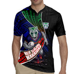 New Zealand Warriors Rugby Rugby Jersey Tribal Polynesian Power Art - Lightning Mascot