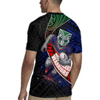 New Zealand Warriors Rugby Rugby Jersey Tribal Polynesian Power Art - Lightning Mascot