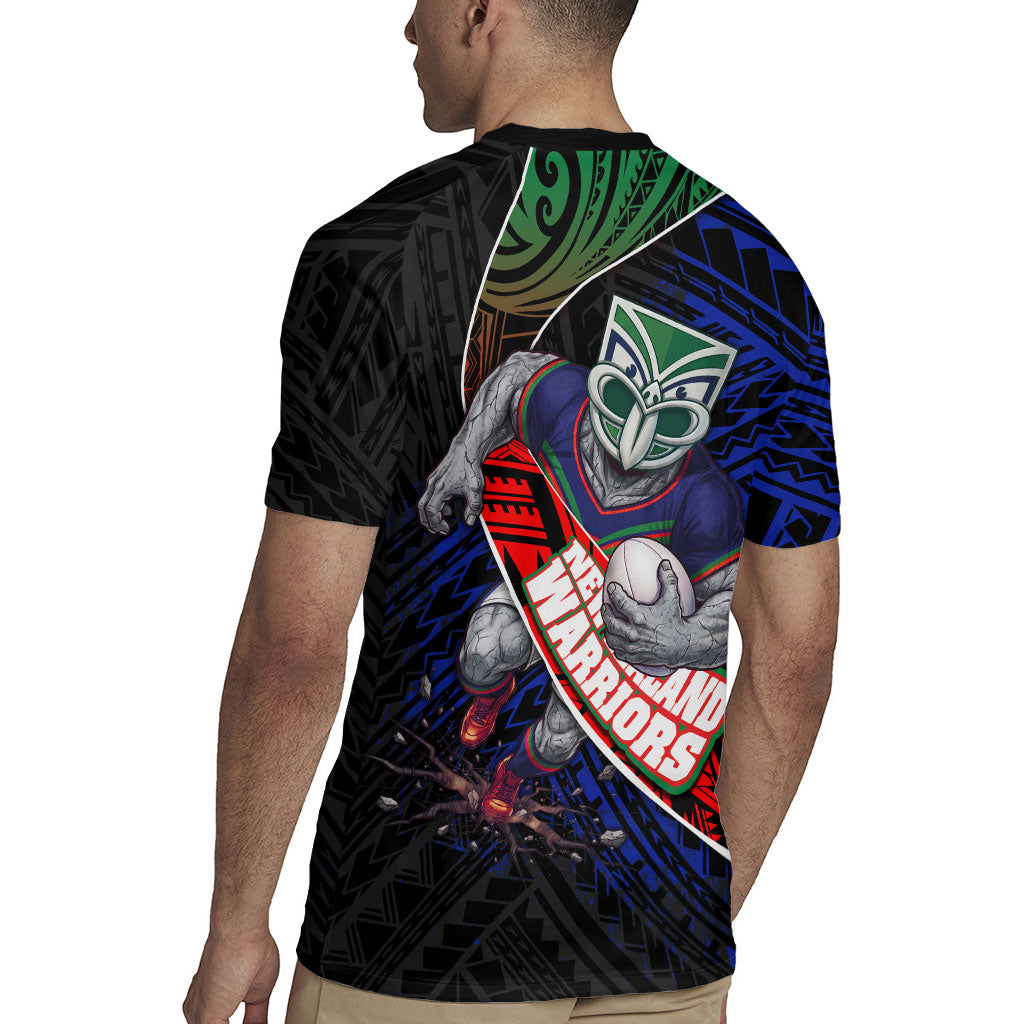 New Zealand Warriors Rugby Rugby Jersey Tribal Polynesian Power Art - Lightning Mascot