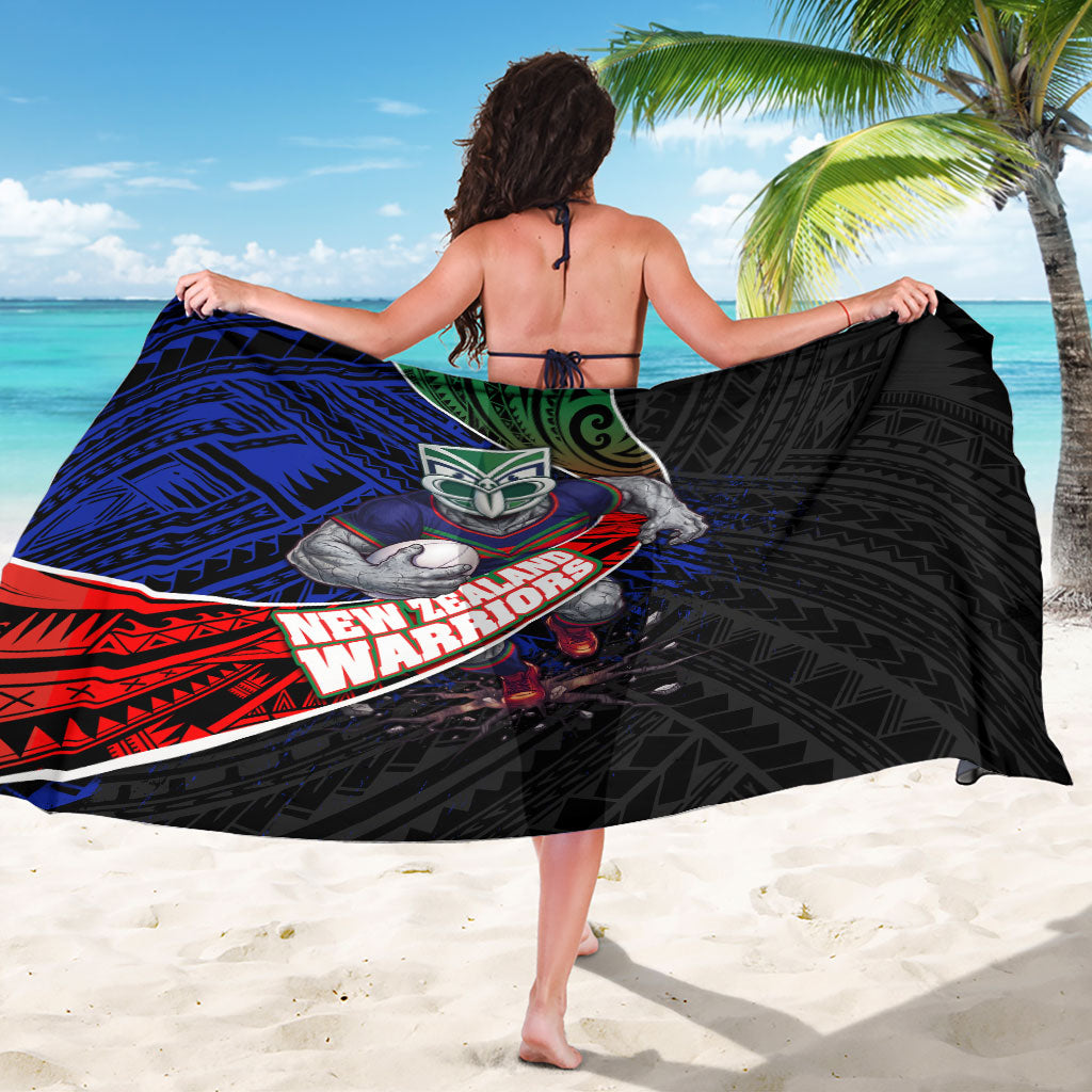 New Zealand Warriors Rugby Sarong Tribal Polynesian Power Art - Lightning Mascot