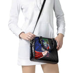 New Zealand Warriors Rugby Shoulder Handbag Tribal Polynesian Power Art - Lightning Mascot