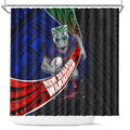 New Zealand Warriors Rugby Shower Curtain Tribal Polynesian Power Art - Lightning Mascot