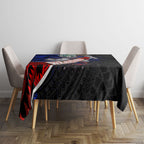 New Zealand Warriors Rugby Tablecloth Tribal Polynesian Power Art - Lightning Mascot