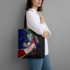 New Zealand Warriors Rugby Tote Bag Tribal Polynesian Power Art - Lightning Mascot