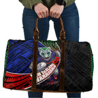 New Zealand Warriors Rugby Travel Bag Tribal Polynesian Power Art - Lightning Mascot