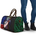 New Zealand Warriors Rugby Travel Bag Tribal Polynesian Power Art - Lightning Mascot