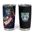 New Zealand Warriors Rugby Tumbler Cup Tribal Polynesian Power Art - Lightning Mascot
