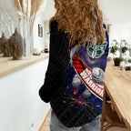 New Zealand Warriors Rugby Women Casual Shirt Tribal Polynesian Power Art - Lightning Mascot