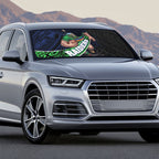 Canberra Raiders Rugby Auto Sun Shade Tribal Polynesian Power Art - Lightning Mascot