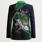 Canberra Raiders Rugby Blazer Tribal Polynesian Power Art - Lightning Mascot
