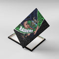 Canberra Raiders Rugby Canvas Wall Art Tribal Polynesian Power Art - Lightning Mascot