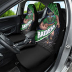 Canberra Raiders Rugby Car Seat Cover Tribal Polynesian Power Art - Lightning Mascot