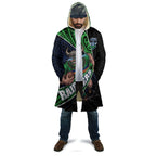 Canberra Raiders Rugby Cloak Tribal Polynesian Power Art - Lightning Mascot
