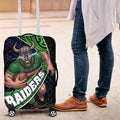 Canberra Raiders Rugby Luggage Cover Tribal Polynesian Power Art - Lightning Mascot
