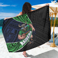 Canberra Raiders Rugby Sarong Tribal Polynesian Power Art - Lightning Mascot