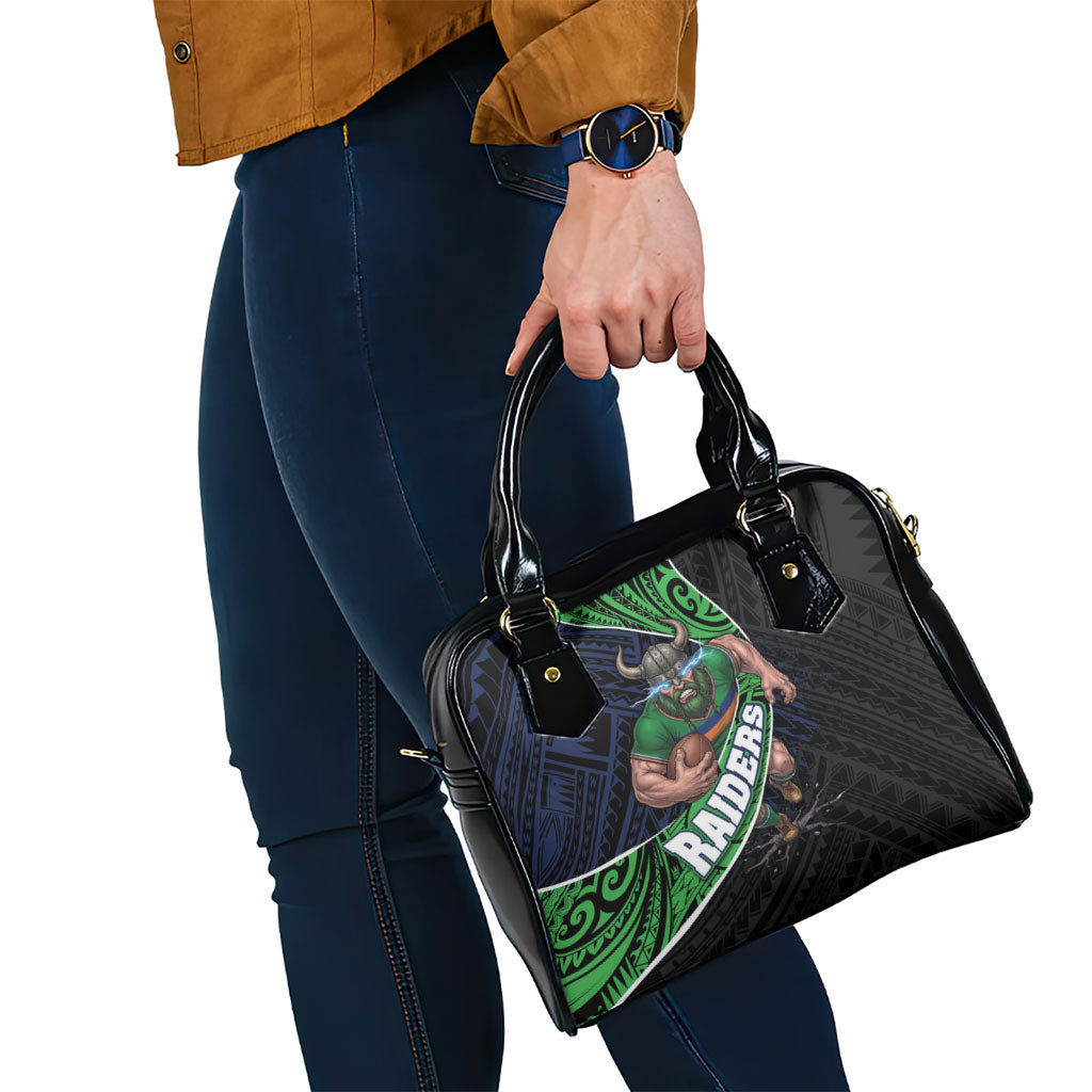 Canberra Raiders Rugby Shoulder Handbag Tribal Polynesian Power Art - Lightning Mascot