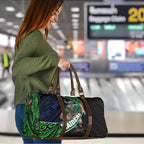 Canberra Raiders Rugby Travel Bag Tribal Polynesian Power Art - Lightning Mascot