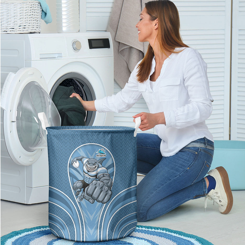 Cronulla Sutherland Sharks Rugby Mascot Laundry Basket Australian Rugby Culture - Tribal Inspired Sharks