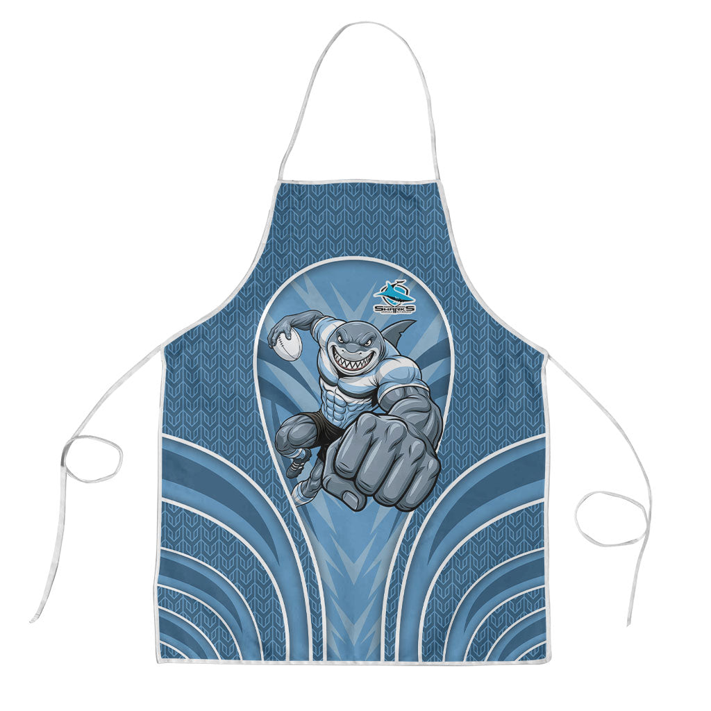 Cronulla Sutherland Sharks Rugby Mascot Apron Australian Rugby Culture - Tribal Inspired Sharks