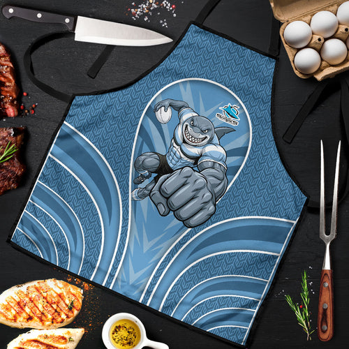 Cronulla Sutherland Sharks Rugby Mascot Apron Australian Rugby Culture - Tribal Inspired Sharks
