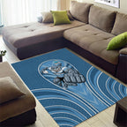 Cronulla Sutherland Sharks Rugby Mascot Area Rug Australian Rugby Culture - Tribal Inspired Sharks