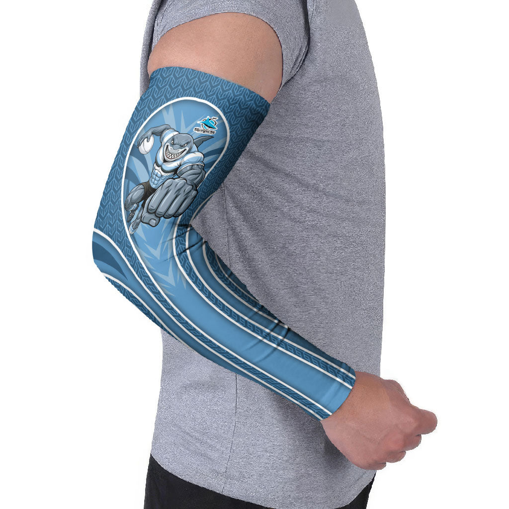 Cronulla Sutherland Sharks Rugby Mascot Arm Sleeves Australian Rugby Culture - Tribal Inspired Sharks