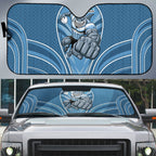 Cronulla Sutherland Sharks Rugby Mascot Auto Sun Shade Australian Rugby Culture - Tribal Inspired Sharks