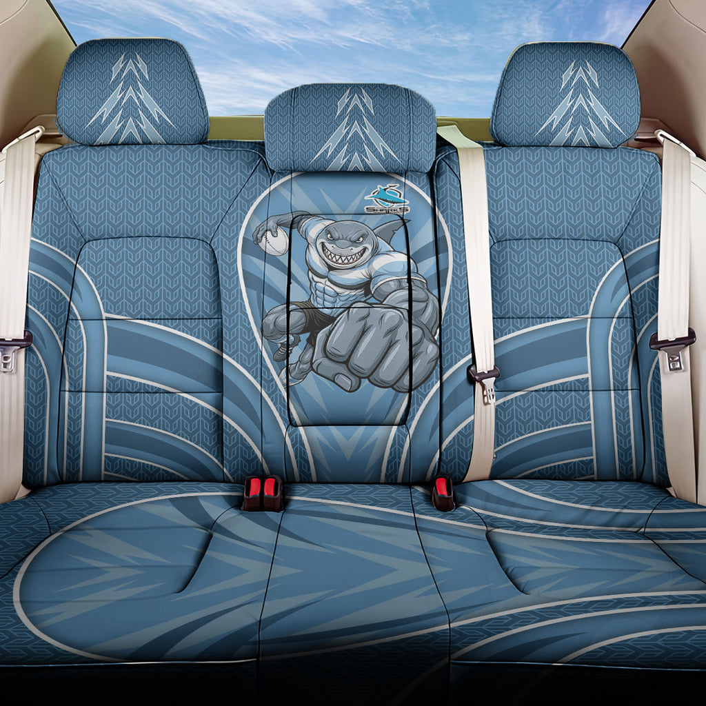 Cronulla Sutherland Sharks Rugby Mascot Back Car Seat Cover Australian Rugby Culture - Tribal Inspired Sharks