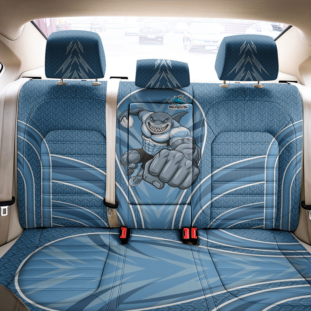 Cronulla Sutherland Sharks Rugby Mascot Back Car Seat Cover Australian Rugby Culture - Tribal Inspired Sharks