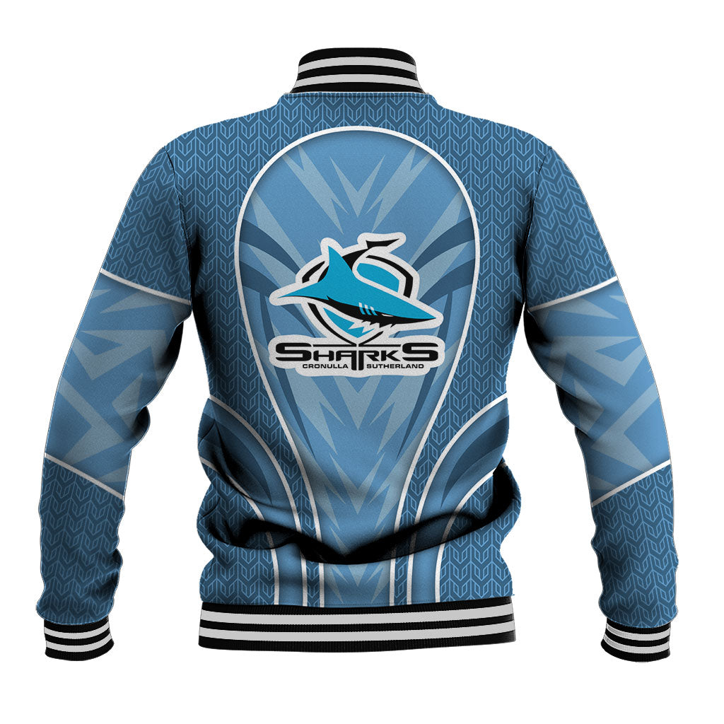Cronulla Sutherland Sharks Rugby Mascot Baseball Jacket Australian Rugby Culture - Tribal Inspired Sharks