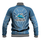 Cronulla Sutherland Sharks Rugby Mascot Baseball Jacket Australian Rugby Culture - Tribal Inspired Sharks