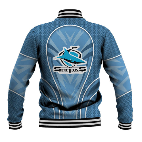 Cronulla Sutherland Sharks Rugby Mascot Baseball Jacket Australian Rugby Culture - Tribal Inspired Sharks