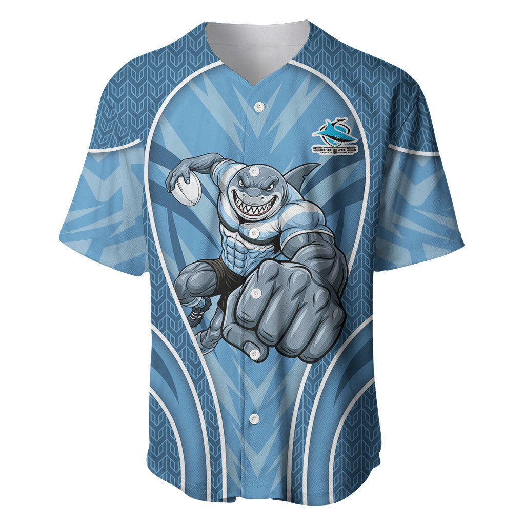 Cronulla Sutherland Sharks Rugby Mascot Baseball Jersey Australian Rugby Culture - Tribal Inspired Sharks