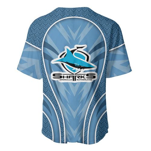 Cronulla Sutherland Sharks Rugby Mascot Baseball Jersey Australian Rugby Culture - Tribal Inspired Sharks