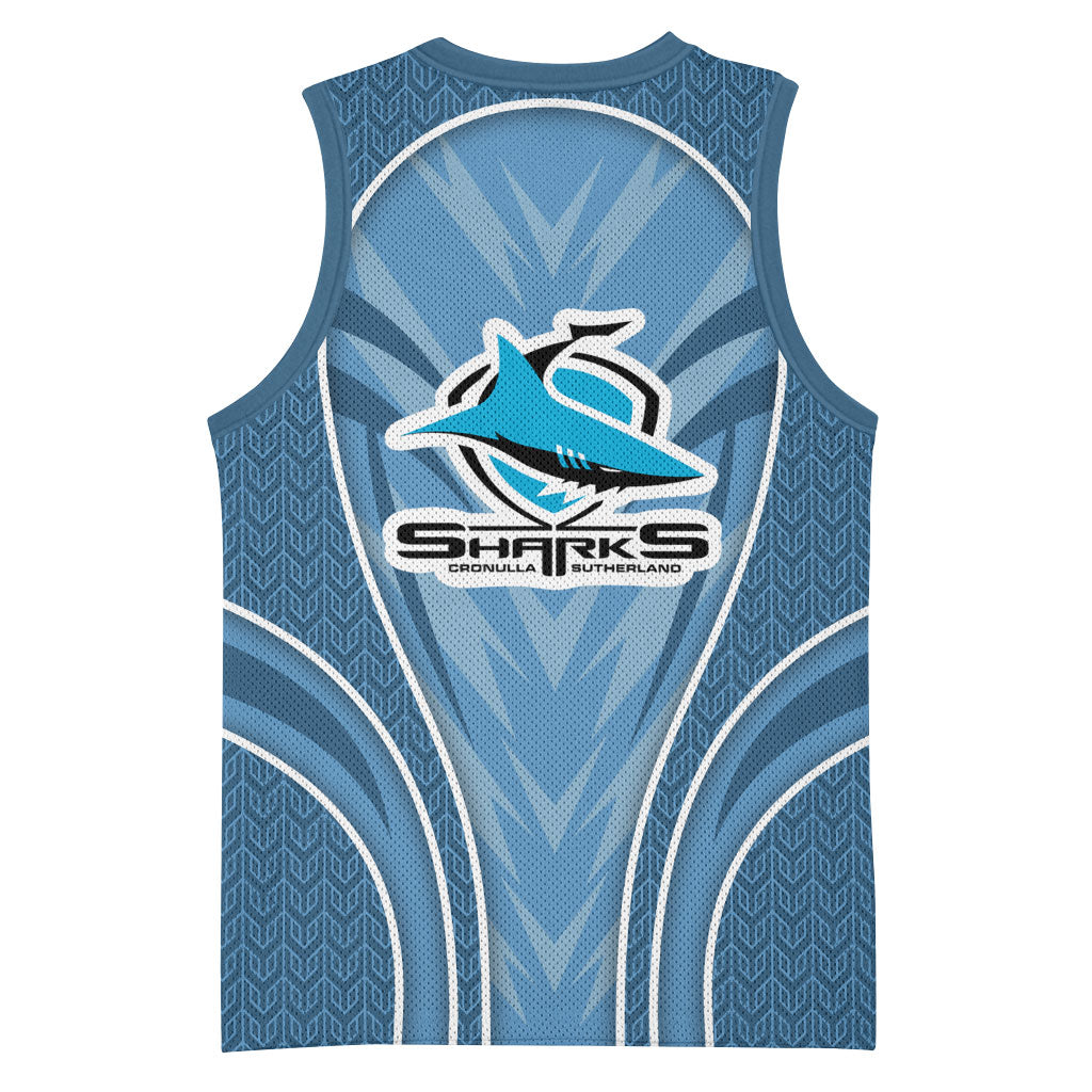 Cronulla Sutherland Sharks Rugby Mascot Basketball Jersey Australian Rugby Culture - Tribal Inspired Sharks