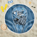Cronulla Sutherland Sharks Rugby Mascot Beach Blanket Australian Rugby Culture - Tribal Inspired Sharks