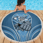 Cronulla Sutherland Sharks Rugby Mascot Beach Blanket Australian Rugby Culture - Tribal Inspired Sharks