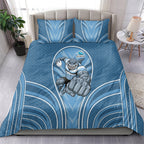 Cronulla Sutherland Sharks Rugby Mascot Bedding Set Australian Rugby Culture - Tribal Inspired Sharks