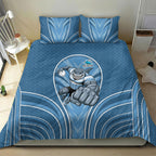 Cronulla Sutherland Sharks Rugby Mascot Bedding Set Australian Rugby Culture - Tribal Inspired Sharks
