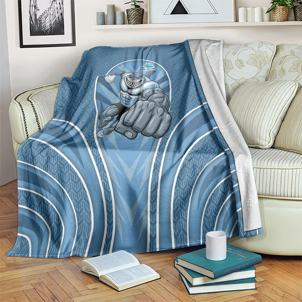 Cronulla Sutherland Sharks Rugby Mascot Blanket Australian Rugby Culture - Tribal Inspired Sharks