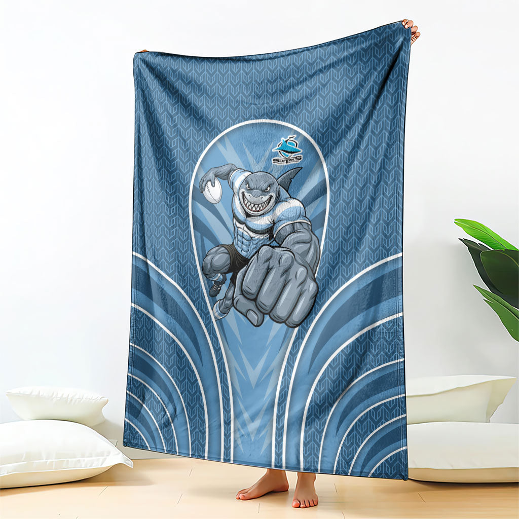 Cronulla Sutherland Sharks Rugby Mascot Blanket Australian Rugby Culture - Tribal Inspired Sharks